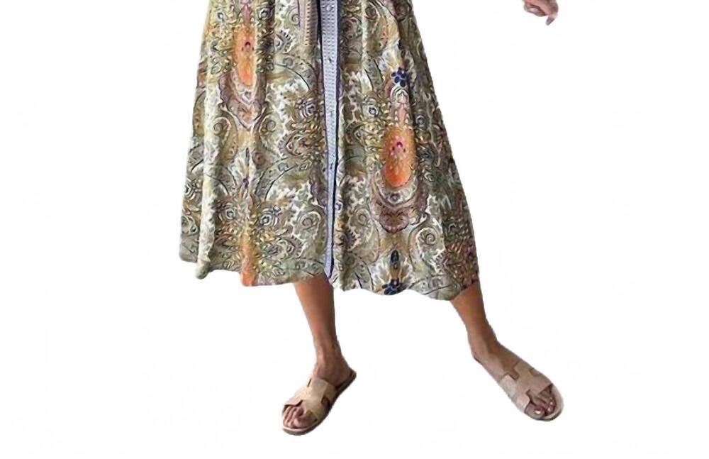 NEW UMGEE matilda floral print midi dress in navy multi